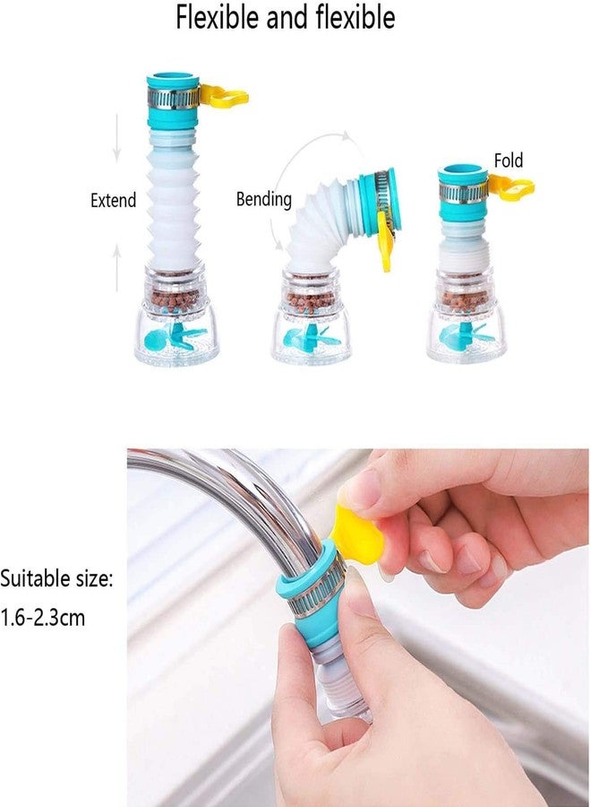 NOBILEA 360 Degree Antispattering Water-Saving Extended Filter Kitchen Plastic Faucet/Pipe Hose Swivel Adjustable Nozzle Shower Head Water Faucet Kitchen Tap (Multicolour) - Image 5
